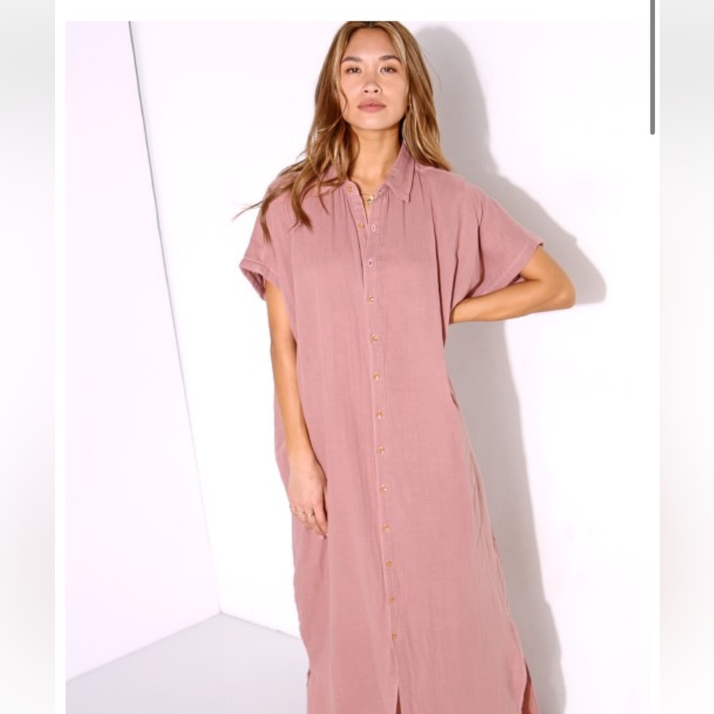 Acacia Oahu Duster Cover up in Almond - Picture 7 of 10